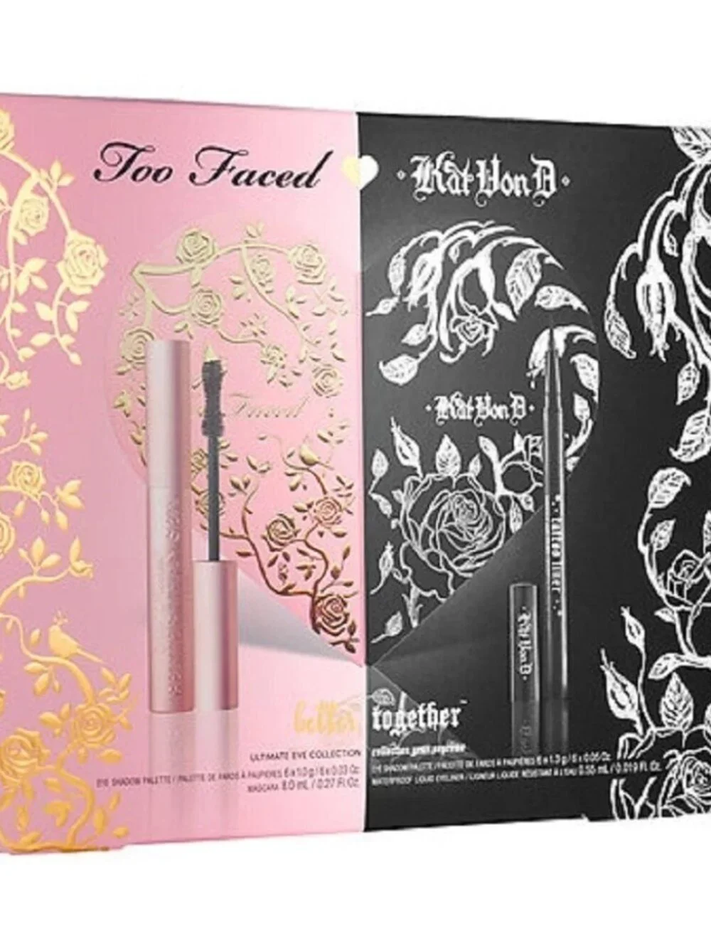 ✨NEW Eye Gift Set TOO FACED x KAT VON D Better Together +Better Than Sex Mascara